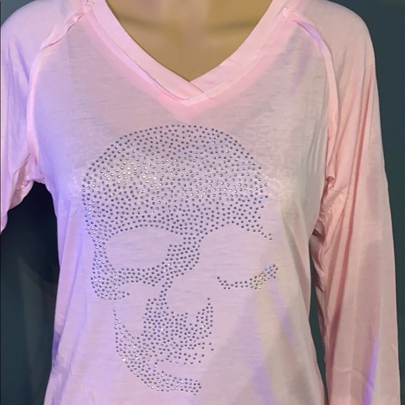 FASHION silver studded skull tee - Picture 3 of 6